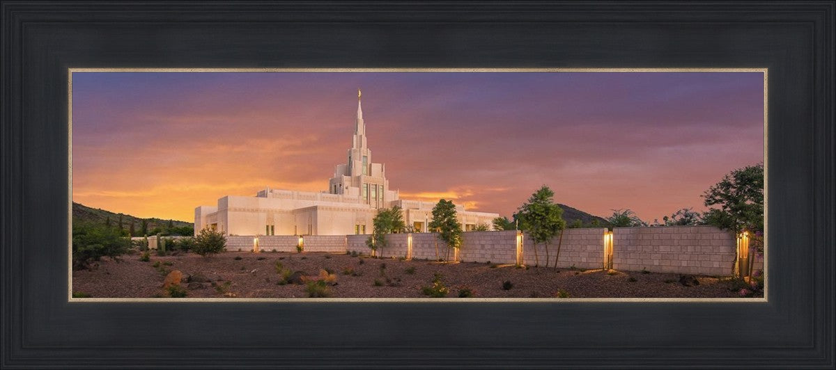 Phoenix Temple Sunset