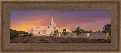 Phoenix Temple Sunset