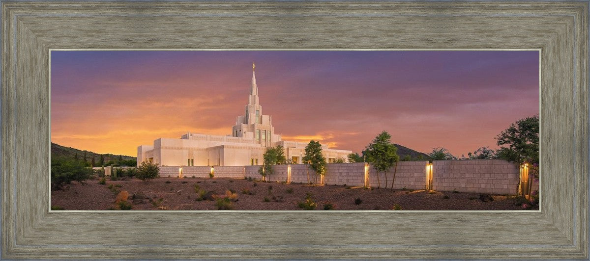 Phoenix Temple Sunset