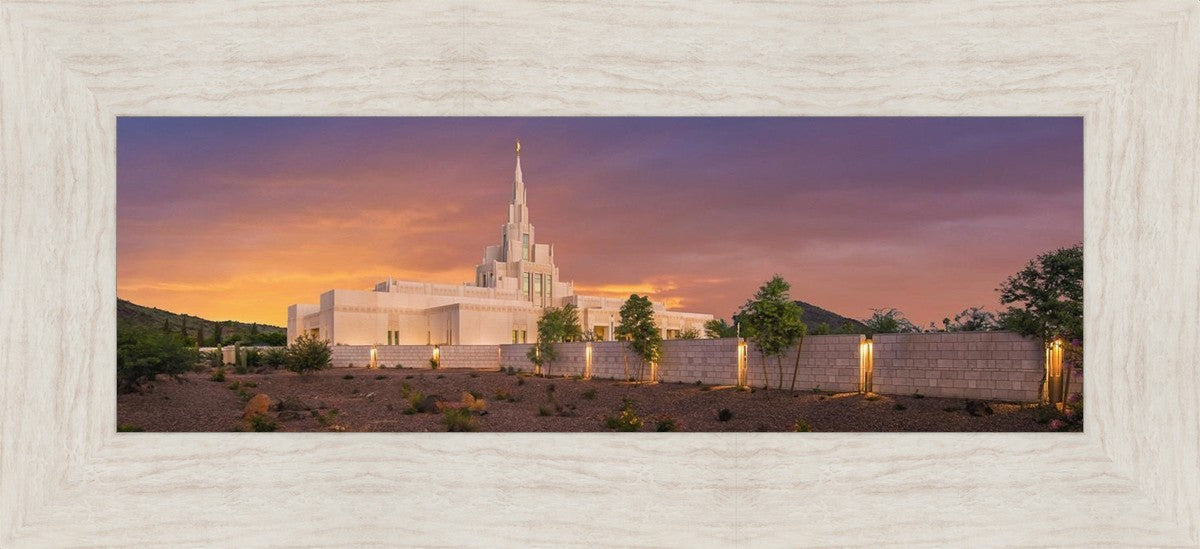 Phoenix Temple Sunset