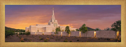 Phoenix Temple Sunset