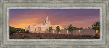 Phoenix Temple Sunset