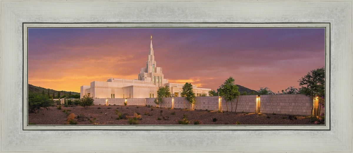 Phoenix Temple Sunset