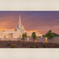 Phoenix Temple Sunset