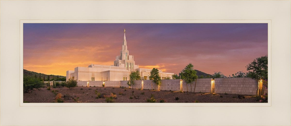 Phoenix Temple Sunset
