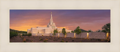 Phoenix Temple Sunset
