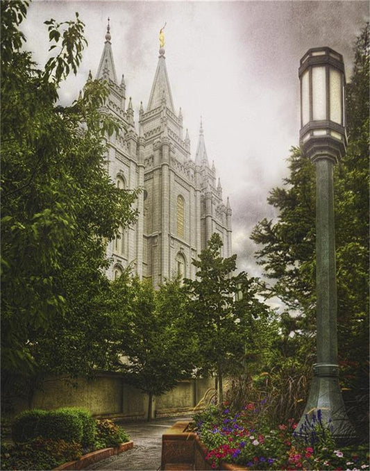 Salt Lake Temple Everglow Gallery Wrap