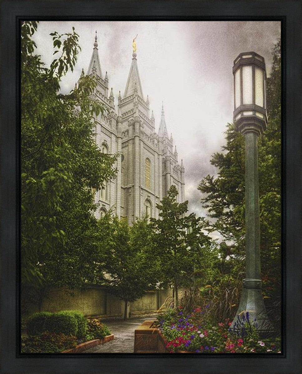 Salt Lake Temple Everglow Gallery Wrap
