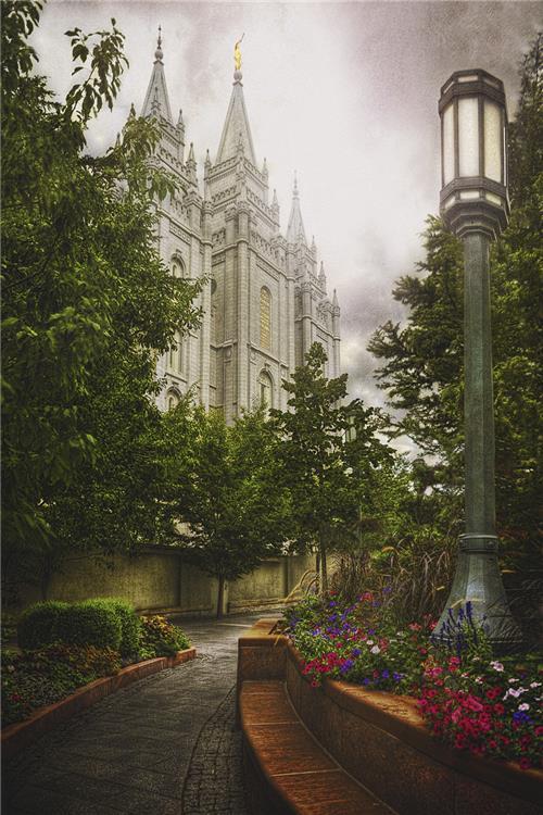 Salt Lake Temple Everglow