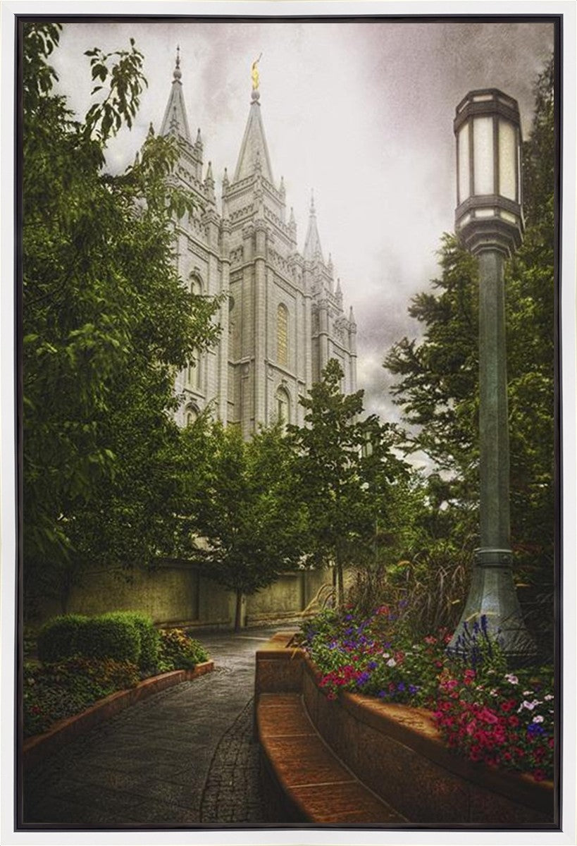 Salt Lake Temple Everglow Gallery Wrap