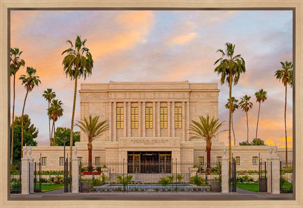 Mesa Palm Trees Gallery Wrap