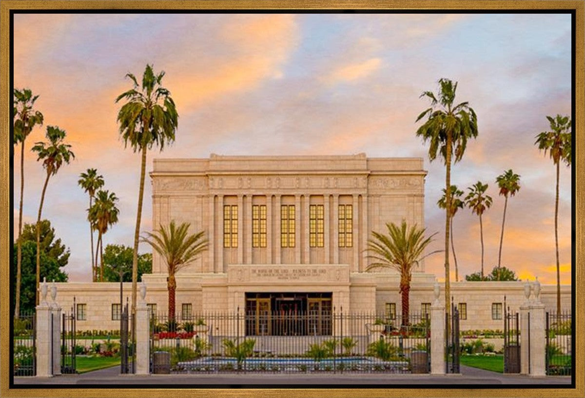 Mesa Palm Trees Gallery Wrap