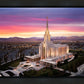Oquirrh Mountain Pink Sunset Aerial