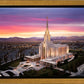 Oquirrh Mountain Pink Sunset Aerial
