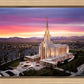 Oquirrh Mountain Pink Sunset Aerial