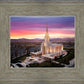 Oquirrh Mountain Pink Sunset Aerial