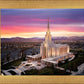 Oquirrh Mountain Pink Sunset Aerial