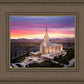 Oquirrh Mountain Pink Sunset Aerial