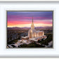Oquirrh Mountain Pink Sunset Aerial