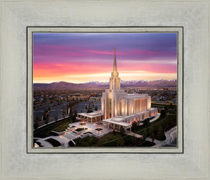 Oquirrh Mountain Pink Sunset Aerial