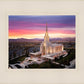 Oquirrh Mountain Pink Sunset Aerial