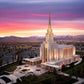 Oquirrh Mountain Pink Sunset Aerial