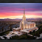 Oquirrh Mountain Pink Sunset Aerial