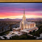 Oquirrh Mountain Pink Sunset Aerial