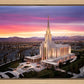 Oquirrh Mountain Pink Sunset Aerial