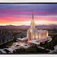 Oquirrh Mountain Pink Sunset Aerial