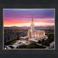Oquirrh Mountain Pink Sunset Aerial