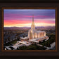 Oquirrh Mountain Pink Sunset Aerial
