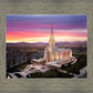 Oquirrh Mountain Pink Sunset Aerial