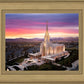 Oquirrh Mountain Pink Sunset Aerial