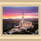 Oquirrh Mountain Pink Sunset Aerial
