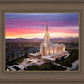Oquirrh Mountain Pink Sunset Aerial