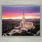 Oquirrh Mountain Pink Sunset Aerial