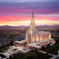 Oquirrh Mountain Pink Sunset Aerial