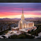 Oquirrh Mountain Pink Sunset Aerial