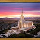 Oquirrh Mountain Pink Sunset Aerial