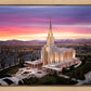 Oquirrh Mountain Pink Sunset Aerial