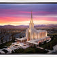 Oquirrh Mountain Pink Sunset Aerial