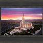 Oquirrh Mountain Pink Sunset Aerial