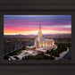 Oquirrh Mountain Pink Sunset Aerial