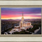 Oquirrh Mountain Pink Sunset Aerial
