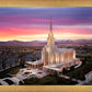 Oquirrh Mountain Pink Sunset Aerial