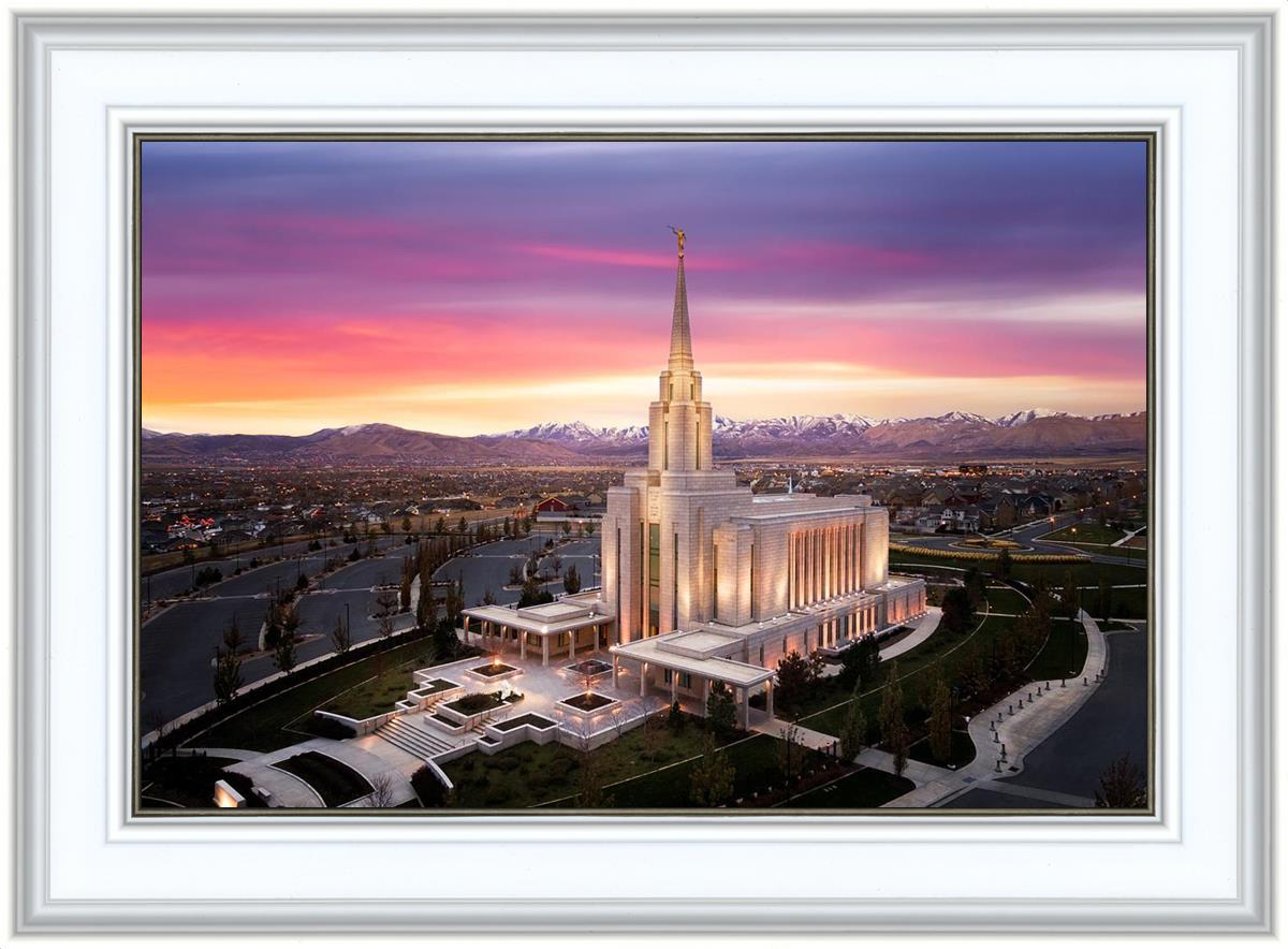 Oquirrh Mountain Pink Sunset Aerial