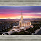 Oquirrh Mountain Pink Sunset Aerial
