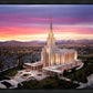 Oquirrh Mountain Pink Sunset Aerial
