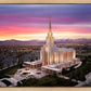 Oquirrh Mountain Pink Sunset Aerial